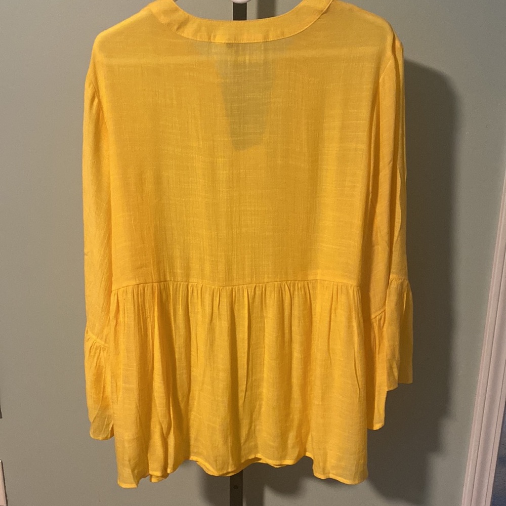 NWT WOMEN’S PLUS SIZE GOLD TUNIC TOP - Picture 7 of 8